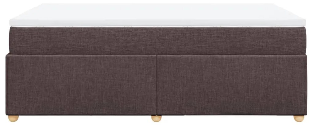 ΚΡΕΒΑΤΙ BOXSPRING ΜΕ ΣΤΡΩΜΑ ΣΚΟΥΡΟ ΚΑΦΕ 120X200 ΕΚ. ΥΦΑΣΜΑΤΙΝΟ 3285369