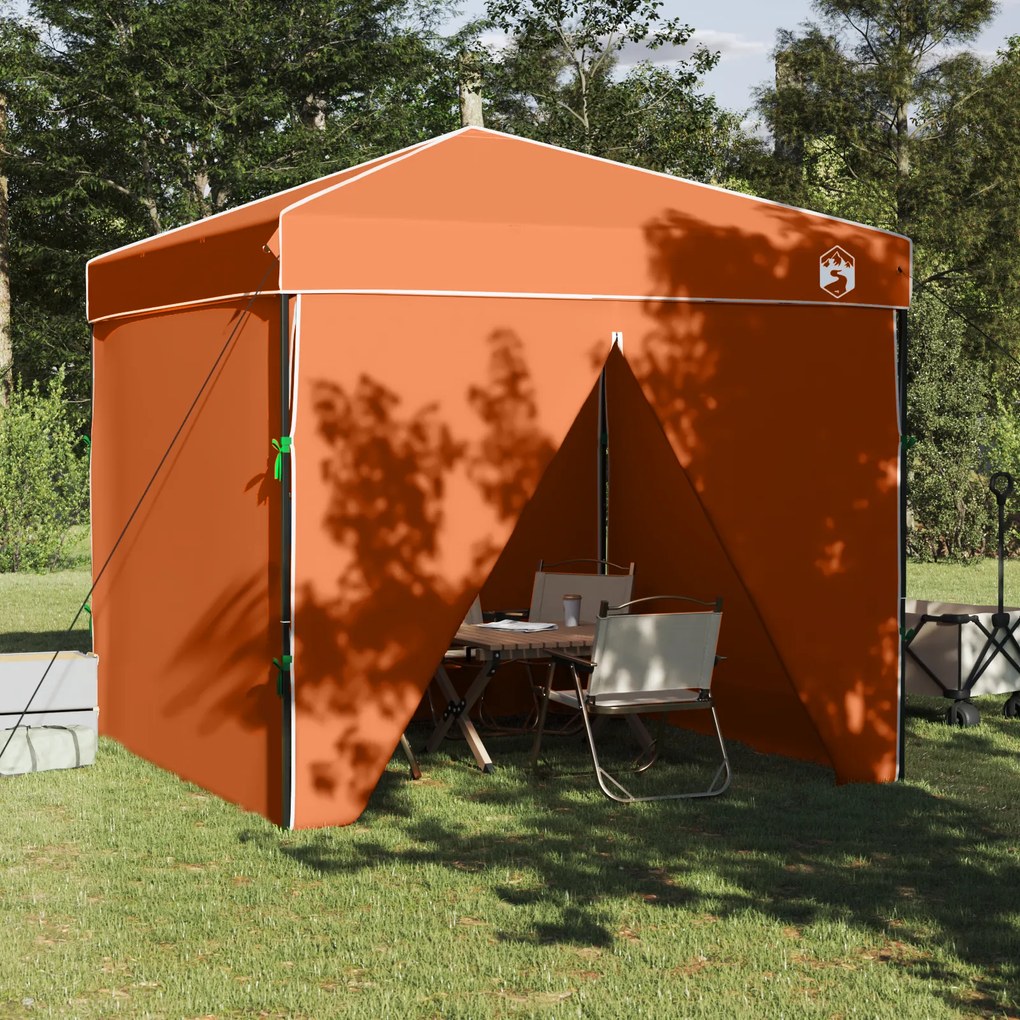 vidaXL Σκηνή Canopy Pop-up Πορτοκαλί 250 x 250 cm ύφασμα