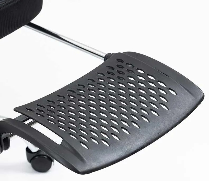 Καρέκλα γραφείου διευθυντή με υποπόδιο Titan pakoworld Premium Quality ύφασμα-mesh χρώμα μαύρο