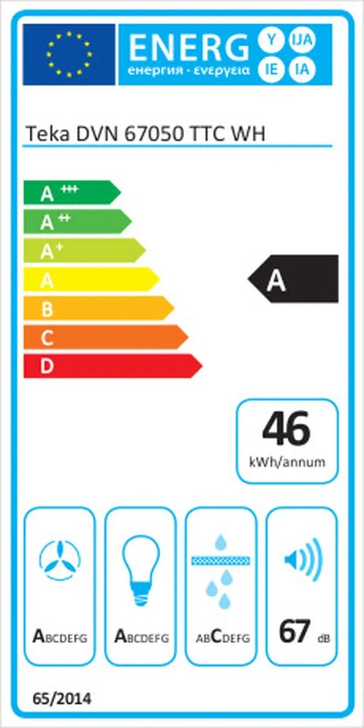 Συμβατικός Απορροφητήρας Teka DVN67050TTC Λευκό