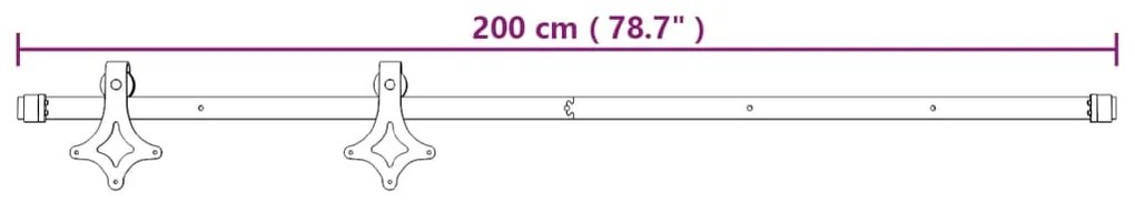 ΣΥΡΟΜΕΝΗ ΜΕΣΟΠΟΡΤΑ ΜΕ ΜΗΧΑΝΙΣΜΟ 100 X 210 ΕΚ. ΜΑΣΙΦ ΞΥΛΟ ΠΕΥΚΟΥ 3203196