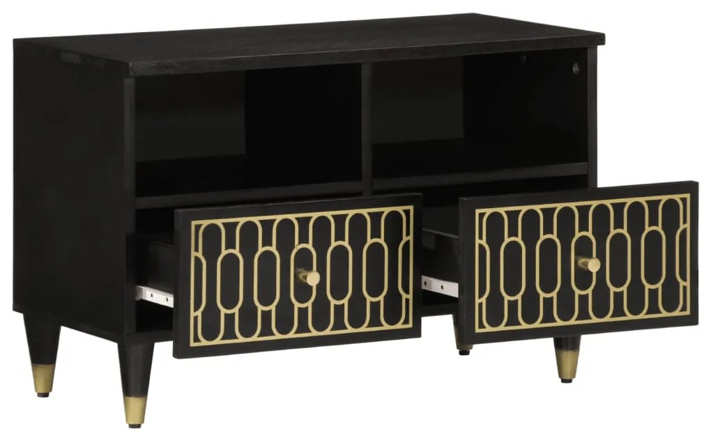 vidaXL Έπιπλο Τηλεόρασης 70 x 33 x 46 εκ. από Μασίφ Ξύλο Μάνγκο