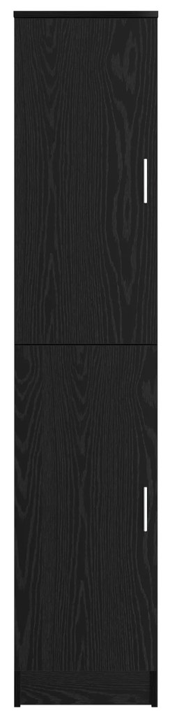 vidaXL Ψηλό Ντουλάπι Μαύρη δρυς 35 x 39 x 168 εκ Επεξεργασμένο ξύλο