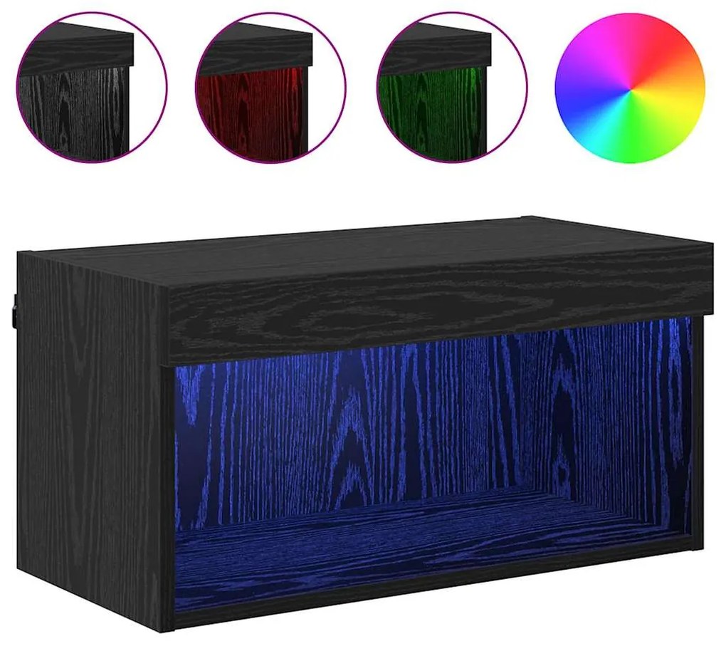 vidaXL Ντουλάπι TV Μαύρη Οξυά 60 x 30 x 30 cm Επεξεργασμένο ξύλο