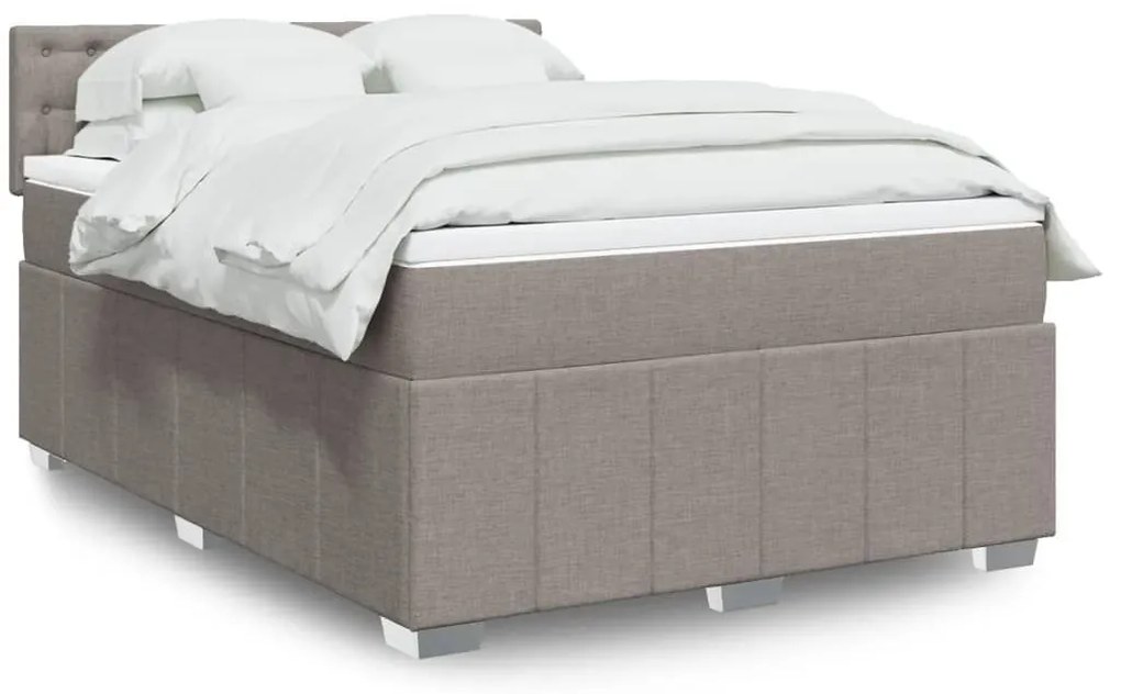 ΚΡΕΒΑΤΙ BOXSPRING ΜΕ ΣΤΡΩΜΑ TAUPE 160X200 ΕΚ. ΥΦΑΣΜΑΤΙΝΟ 3289437