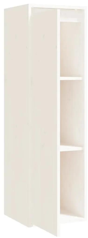Ντουλάπι Τοίχου Λευκό 30 x 30 x 100 εκ. από Μασίφ Ξύλο Πεύκου - Λευκό