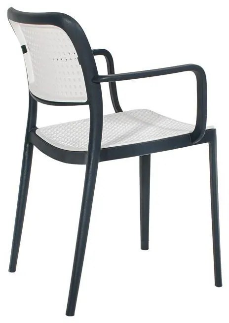 Καρέκλα Olesia Fylliana Ανθρακί - Γκρί 56x43x81 εκ. 56x43x81 εκ.