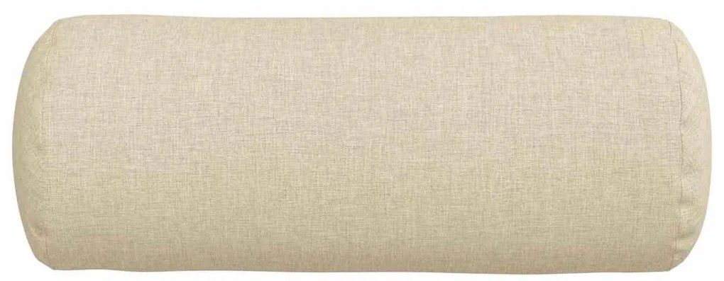 vidaXL Μαξιλάρια Στήριγμα 2 pcs Κρεμ Ø 15 x 40 εκ ύφασμα