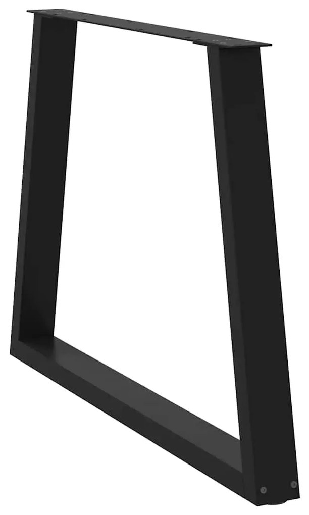 vidaXL Πόδια Τραπεζαρίας Σχήματος V 3 τεμ. Μαύρο 100x (72-73,3) εκ. Ατσάλι