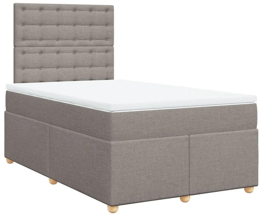 ΚΡΕΒΑΤΙ BOXSPRING ΜΕ ΣΤΡΩΜΑ TAUPE 120X190 ΕΚ. ΥΦΑΣΜΑΤΙΝΟ 3293537