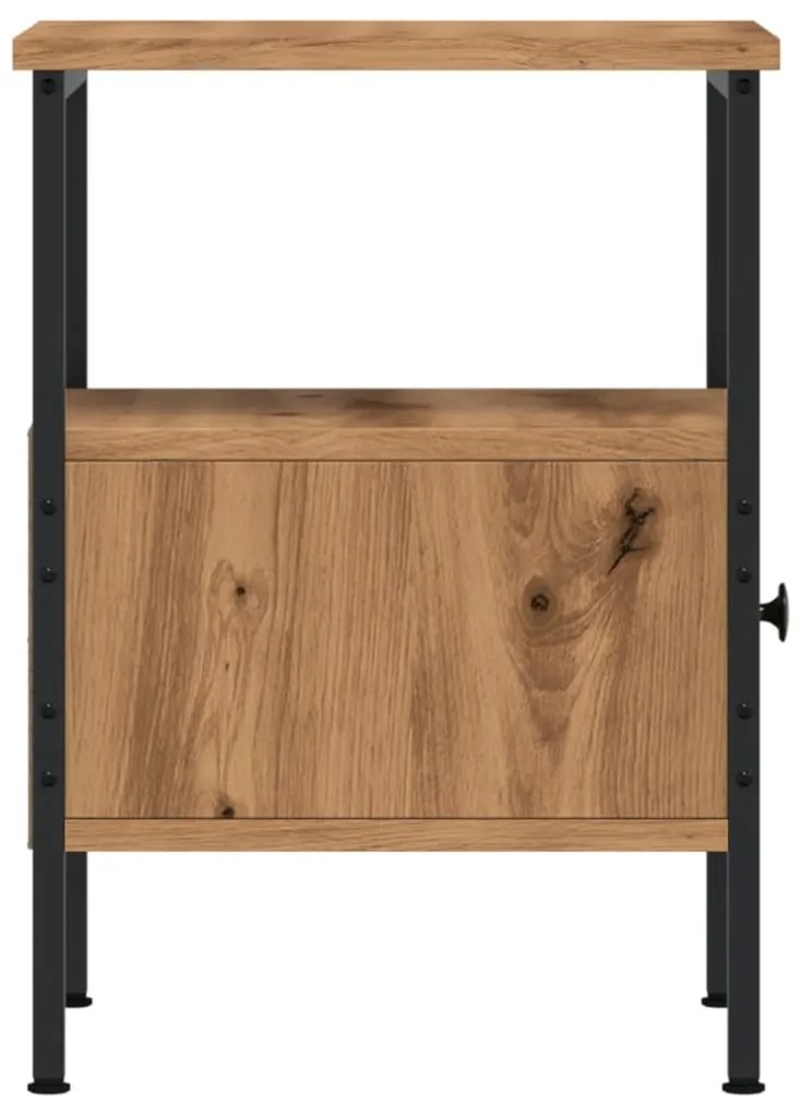 vidaXL Κομοδίνο Αρτισιανή Δρυς 34x36x50 εκ. από Επεξεργασμένο Ξύλο