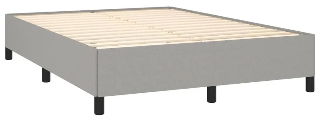 ΚΡΕΒΑΤΙ BOXSPRING ΜΕ ΣΤΡΩΜΑ ΑΝΟΙΧΤΟ ΓΚΡΙ 140X200 ΕΚ. ΥΦΑΣΜΑΤΙΝΟ 3128045