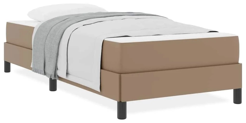 vidaXL Κρεβάτι Άλλο Καπουτσίνο 100 x 200 cm Τεχνητό δέρμα