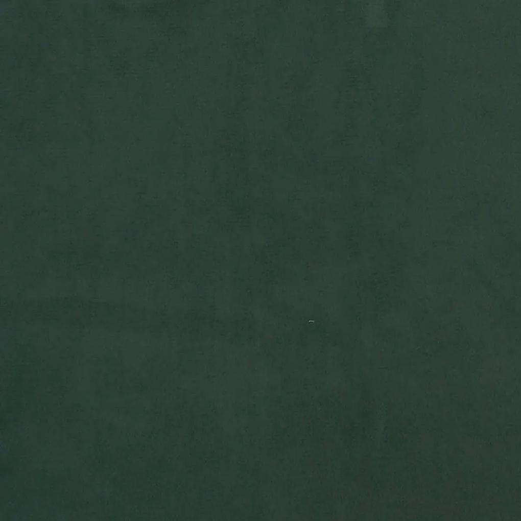 Πλαίσιο Κρεβατιού Σκούρο Πράσινο 140 x 190 εκ. Βελούδινο - Πράσινο