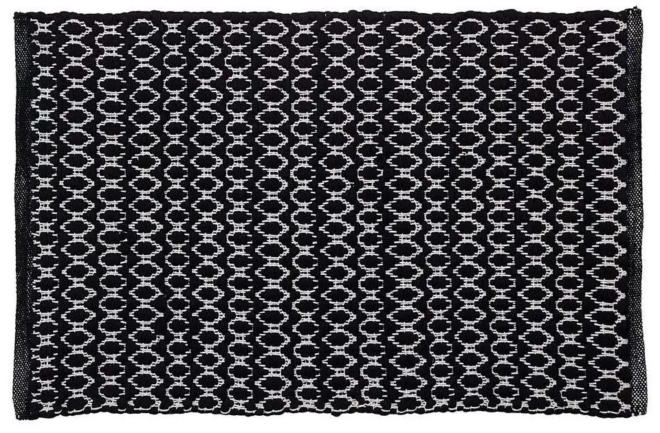 Boho 60x90 black πατάκι μπάνιου Sealskin