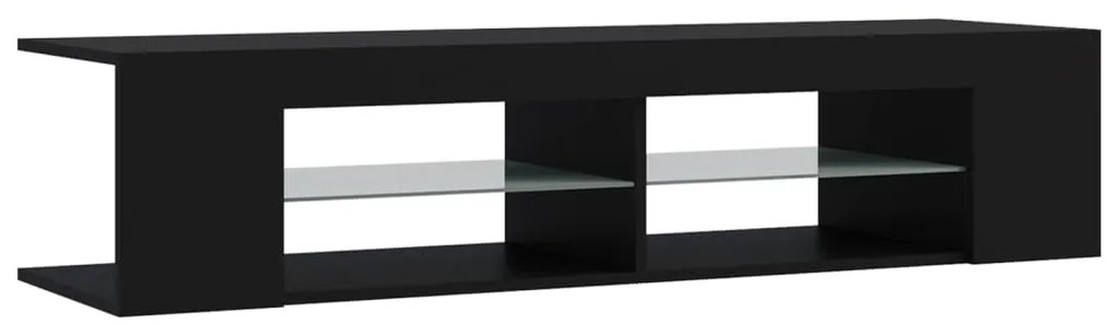 vidaXL Έπιπλο Τηλεόρασης με LED Μαύρο 135x39x30 εκ.