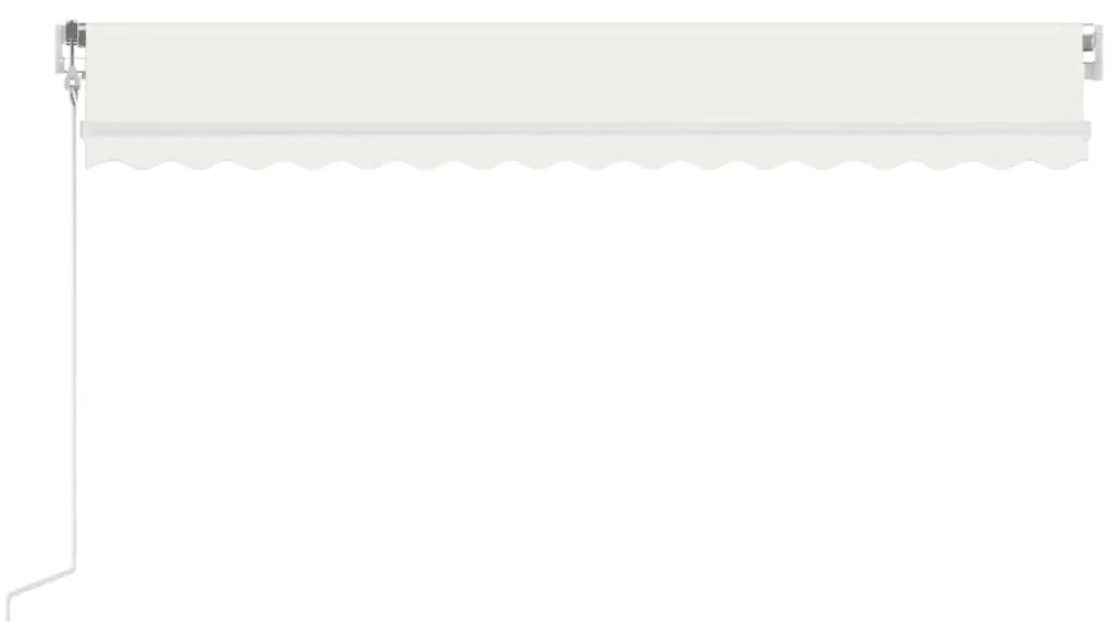 vidaXL Τέντα Αυτόματη με LED και Αισθητήρα Ανέμου Κρεμ 450 x 300 εκ.