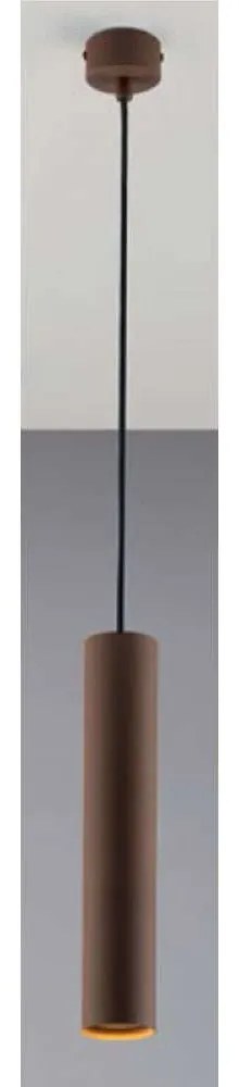 Φωτιστικό Οροφής Fluke I-FLUKE-S BRO 1xGU10 Φ5,5cm 60x200cm Rust Luce Ambiente Design Μέταλλο