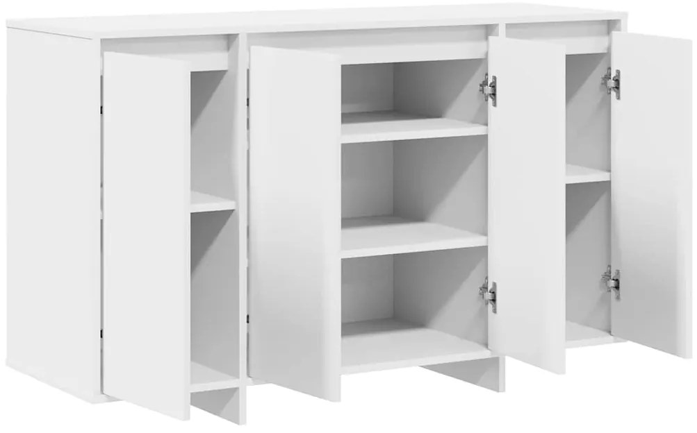 vidaXL Πλαϊνό γραφείο Λευκό 120 x 41 x 75 εκ. Επεξεργασμένο ξύλο