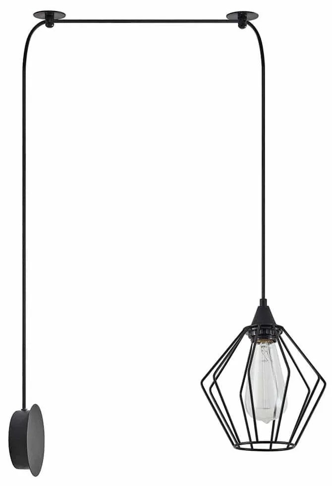 Φωτιστικό Τοίχου Adept 77-8894 45x20x300cm 1xE27 60W Black Homelighting