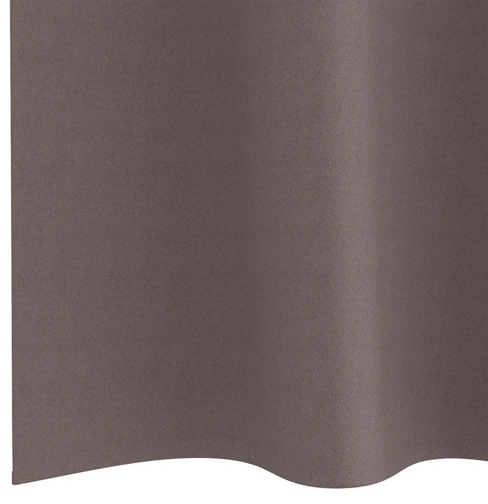 vidaXL Κουρτίνες 2 pcs Σκούρο καφέ Σκούρο καφέ 225 x 140 εκ.