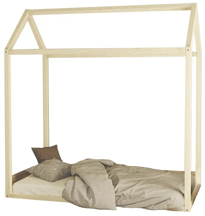 Intrahome Παιδικό κρεβάτι CARPATHIANELLA Intrahome ξύλο πεύκου φυσικό 70x140εκ | SKU: INTRAPA-208111193
