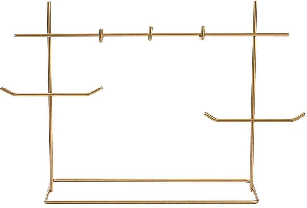 Βάση Κοσμημάτων 498HFT1207 31x13x29cm Gold Aberto Design Metal