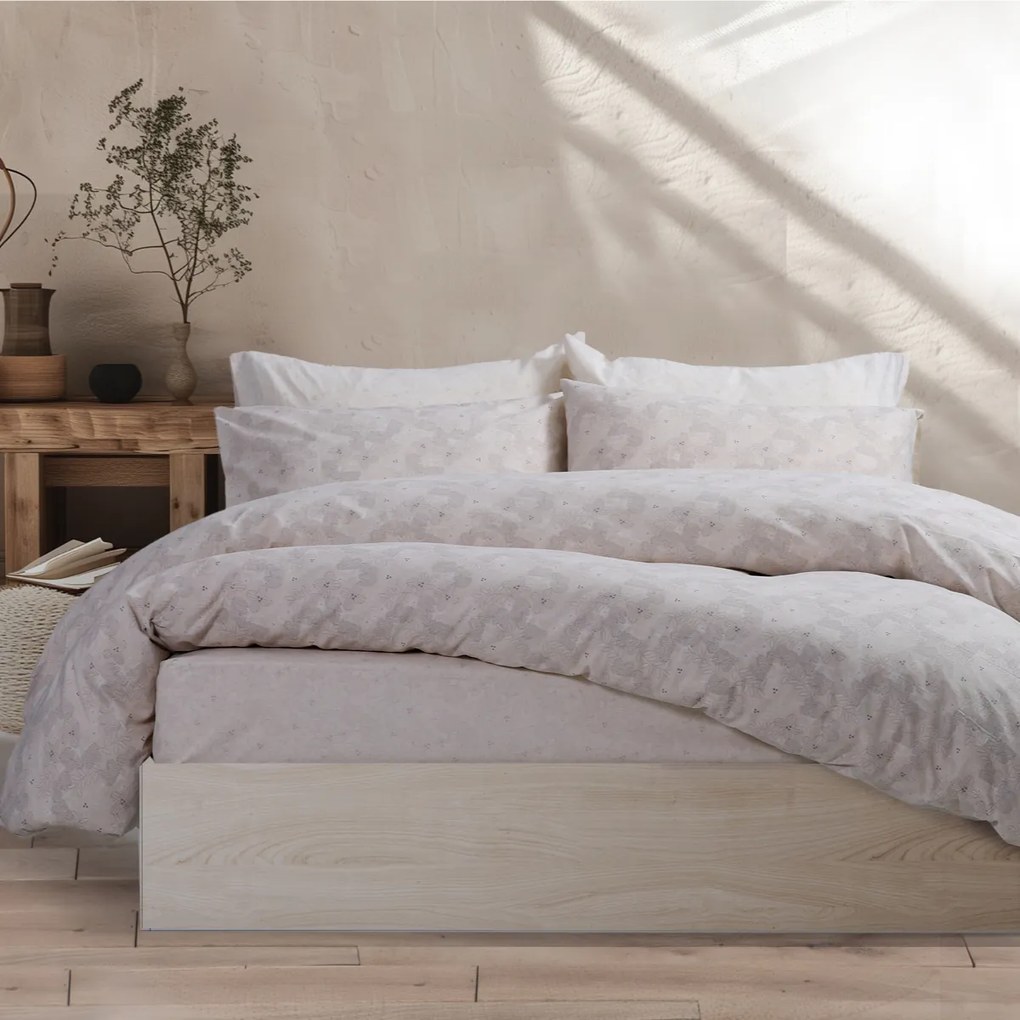 Σεντόνια Υπέρδιπλα (Σετ) Nef-Nef Homeware Worian Beige