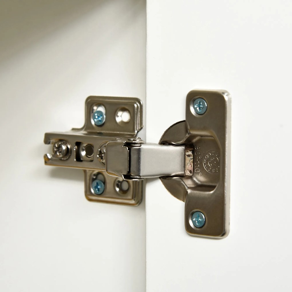 HOMCOM Ντουλάπι Μπουφές, 2 Συρτάρια, Push-Click, 117 cm x 36 cm x 74 cm, Λευκό