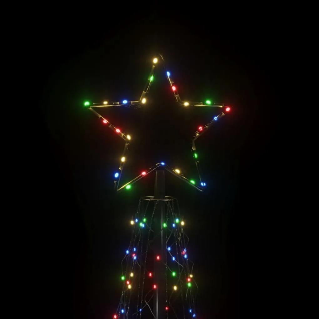 vidaXL Χριστουγεννιάτικο Δέντρο Κώνος 500 LED Πολύχρωμο 100x300 εκ.