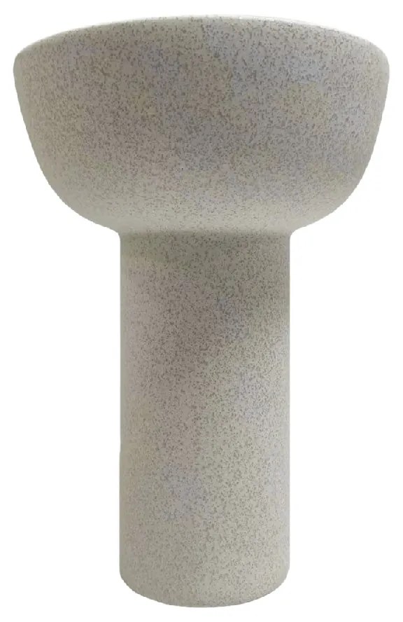 ΕΠΙΤΡΑΠΕΖΙΟ ΚΕΡΑΜΙΚΟ ΔΙΑΚΟΣΜΗΤΙΚΟ ELENDIL HM4602.01 ΥΠΟΛΕΥΚΟ ΚΡΥΣΤΑΛΛΙΚΟ Φ23x32Υ εκ.