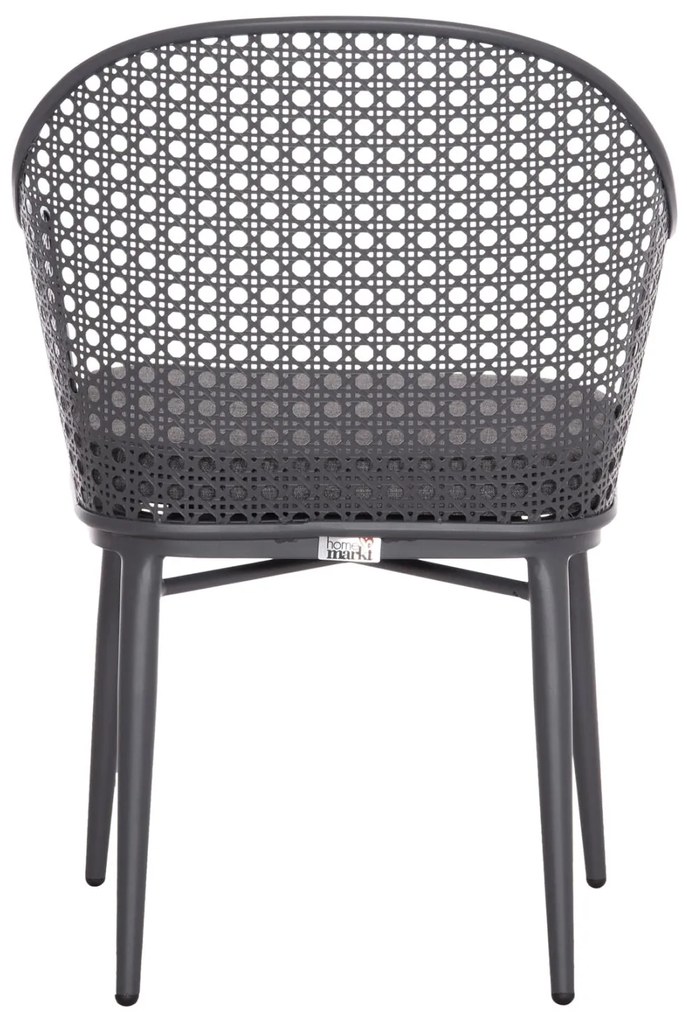 Καρέκλα - Πολυθρόνα OREGO C6268.01 Σκούρο Γκρί Αλουμινίου με Μαξιλάρι 56x59x81Υεκ. 56x59x81 εκ.