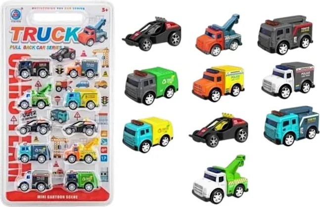 Σετ αυτοκινητάκια με Pull Back - 10pcs - 278-76 - 233157