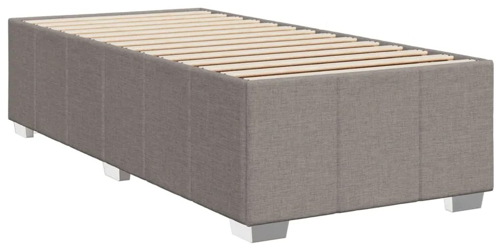 ΚΡΕΒΑΤΙ BOXSPRING ΜΕ ΣΤΡΩΜΑ TAUPE 100 X 200 ΕΚ. ΥΦΑΣΜΑΤΙΝΟ 3293890