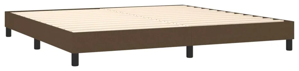 ΚΡΕΒΑΤΙ BOXSPRING ΜΕ ΣΤΡΩΜΑ ΣΚΟΥΡΟ ΚΑΦΕ 200X200 ΕΚ. ΥΦΑΣΜΑΤΙΝΟ 3140244