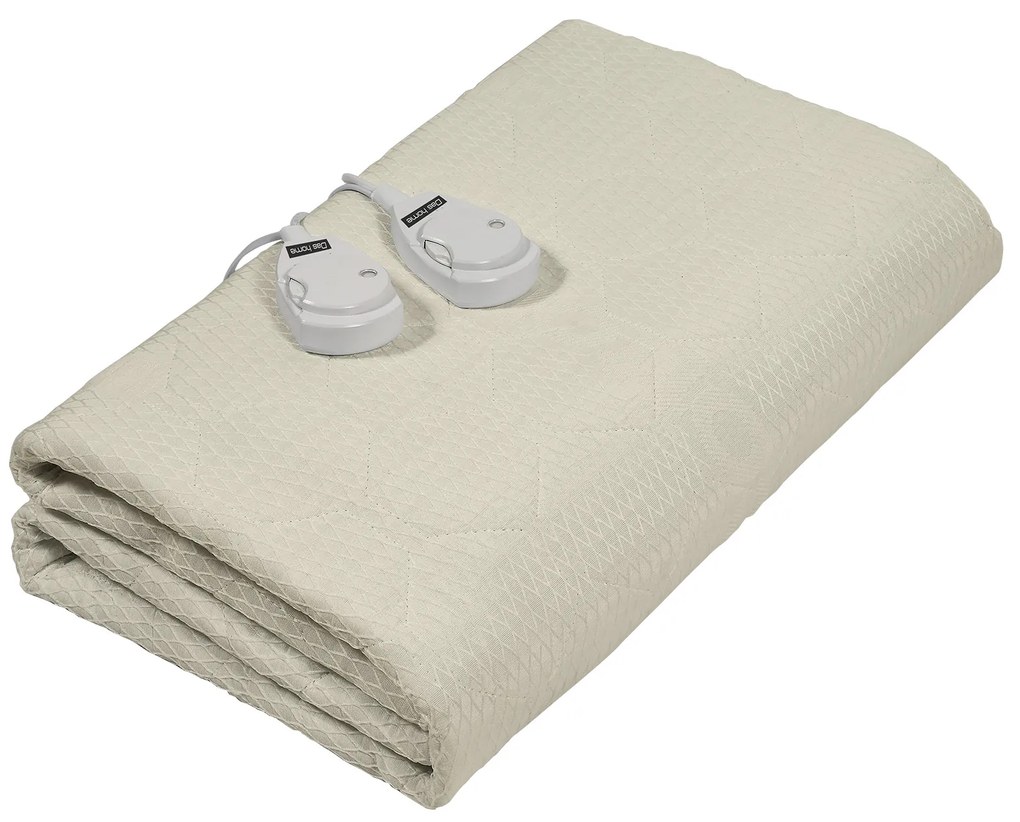 Ηλεκτρική Κουβέρτα Βαμβάκι-Polyester Διπλή 140x155εκ. Comfort Εκρού 0488 Das Home