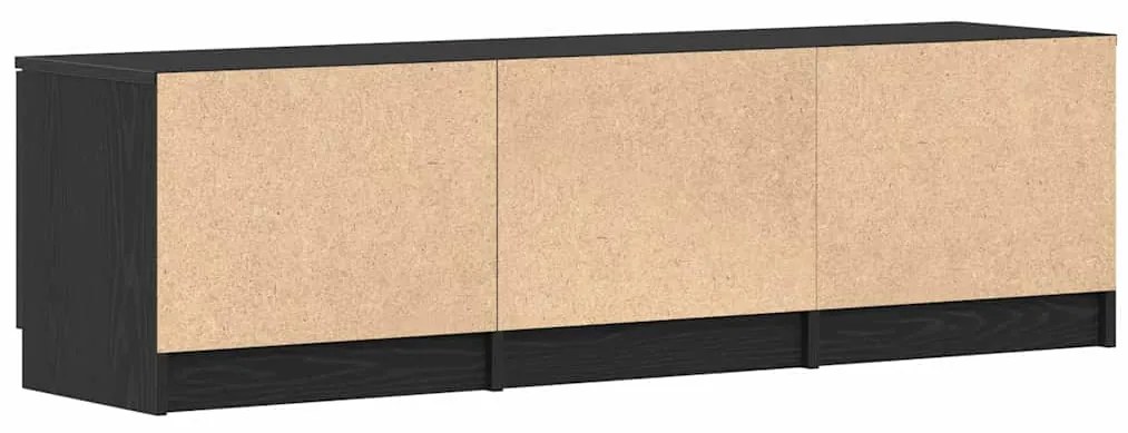 vidaXL Ντουλάπι TV Μαύρο 140 x 35 x 40 εκ Επεξεργασμένο ξύλο
