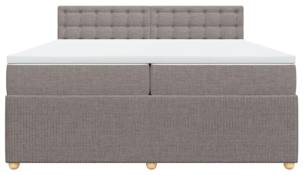 ΚΡΕΒΑΤΙ BOXSPRING ΜΕ ΣΤΡΩΜΑ TAUPE 200X200 ΕΚ. ΥΦΑΣΜΑΤΙΝΟ 3287581