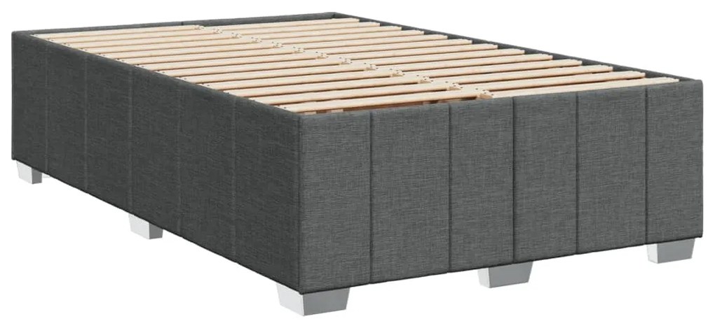 ΚΡΕΒΑΤΙ BOXSPRING ΜΕ ΣΤΡΩΜΑ ΣΚΟΥΡΟ ΓΚΡΙ 120X190 ΕΚ ΥΦΑΣΜΑΤΙΝΟ 3291615