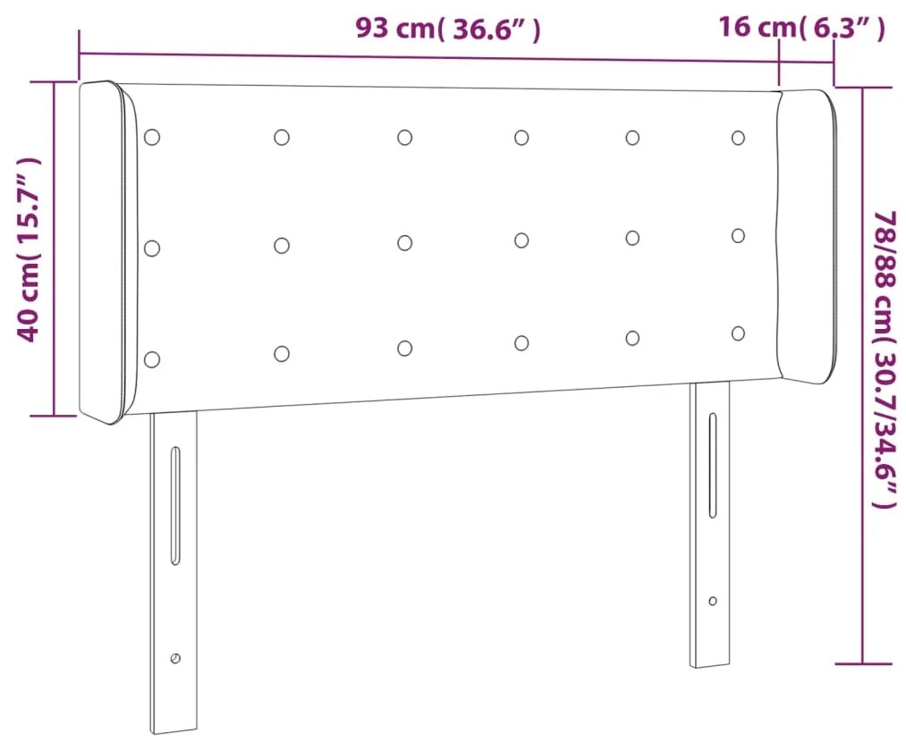 ΚΕΦΑΛΑΡΙ ΚΡΕΒΑΤΙΟΥ LED ΚΡΕΜ 93X16X78/88 ΕΚ. ΥΦΑΣΜΑΤΙΝΟ 3123657