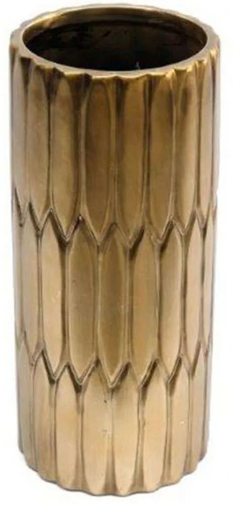 Βάζο 014.OR1960 11x24cm Gold Ceramic