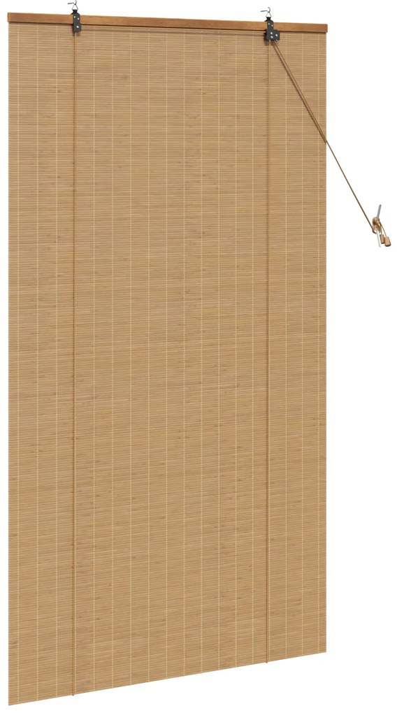 vidaXL Ρολά και Σκίες Παραθύρων Ανοιχτό καφέ 80 x 160 cm Μπαμπού