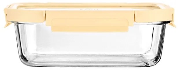 ESTIA ΦΑΓΗΤΟΔΟΧΕΙΟ CLICK&amp;SEAL ΓΥΑΛΙΝΟ 640ml 18.9x14.5x6.7 ΜΕ ΚΑΠΑΚΙ ΠΛΑΣΤΙΚΟ IVORY