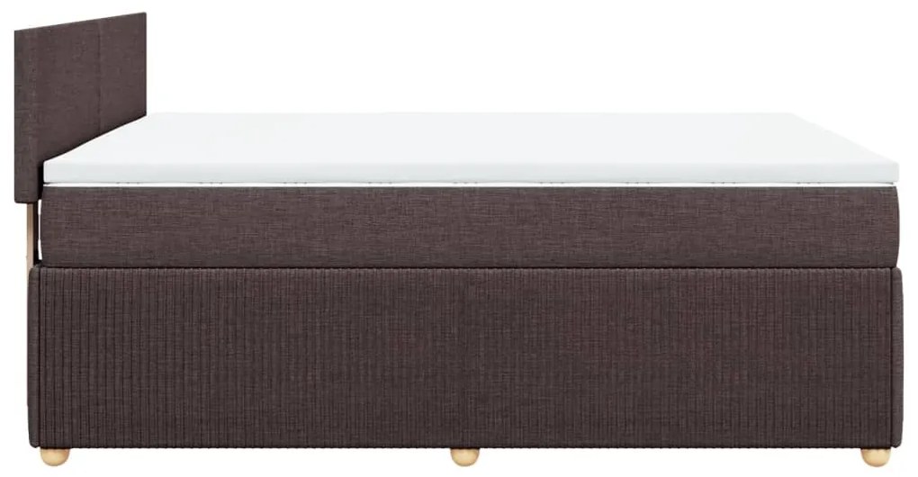 ΚΡΕΒΑΤΙ BOXSPRING ΜΕ ΣΤΡΩΜΑ ΣΚΟΥΡΟ ΚΑΦΕ 140X190 ΕΚ. ΥΦΑΣΜΑΤΙΝΟ 3289747