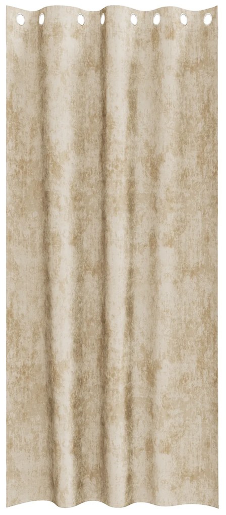 vidaXL κουρτίνες Velvet 2 τμχ με τσιμπίδες Κρεμ 260x140 εκ.
