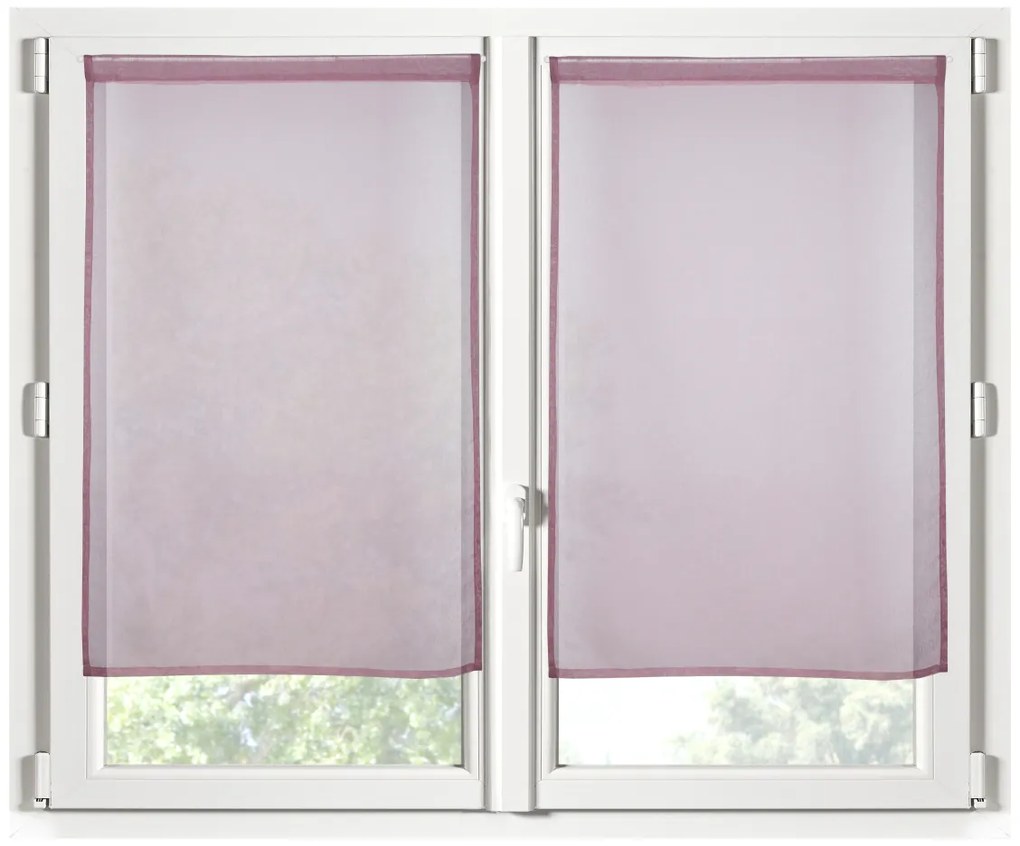 Σετ Κουρτίνες Παραθύρου (60x120) Με Τούνελ S-F Monna Blush RA2B961024