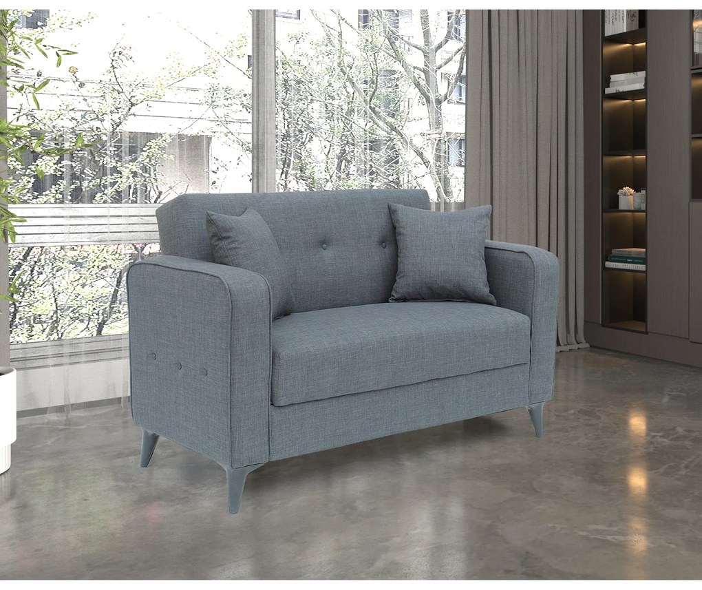 Καναπές Κρεβάτι Διθέσιος ArteLibre GABRIEL 2S Γκρι 146x79x81cm