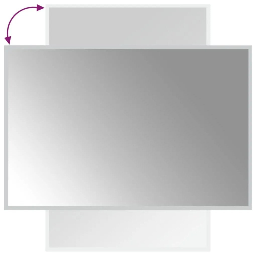 vidaXL Καθρέφτης Μπάνιου με LED 60x90 εκ.