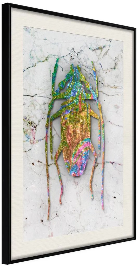 Αφίσα - Iridescent Insect - 30x45 - Μαύρο - Με πασπαρτού