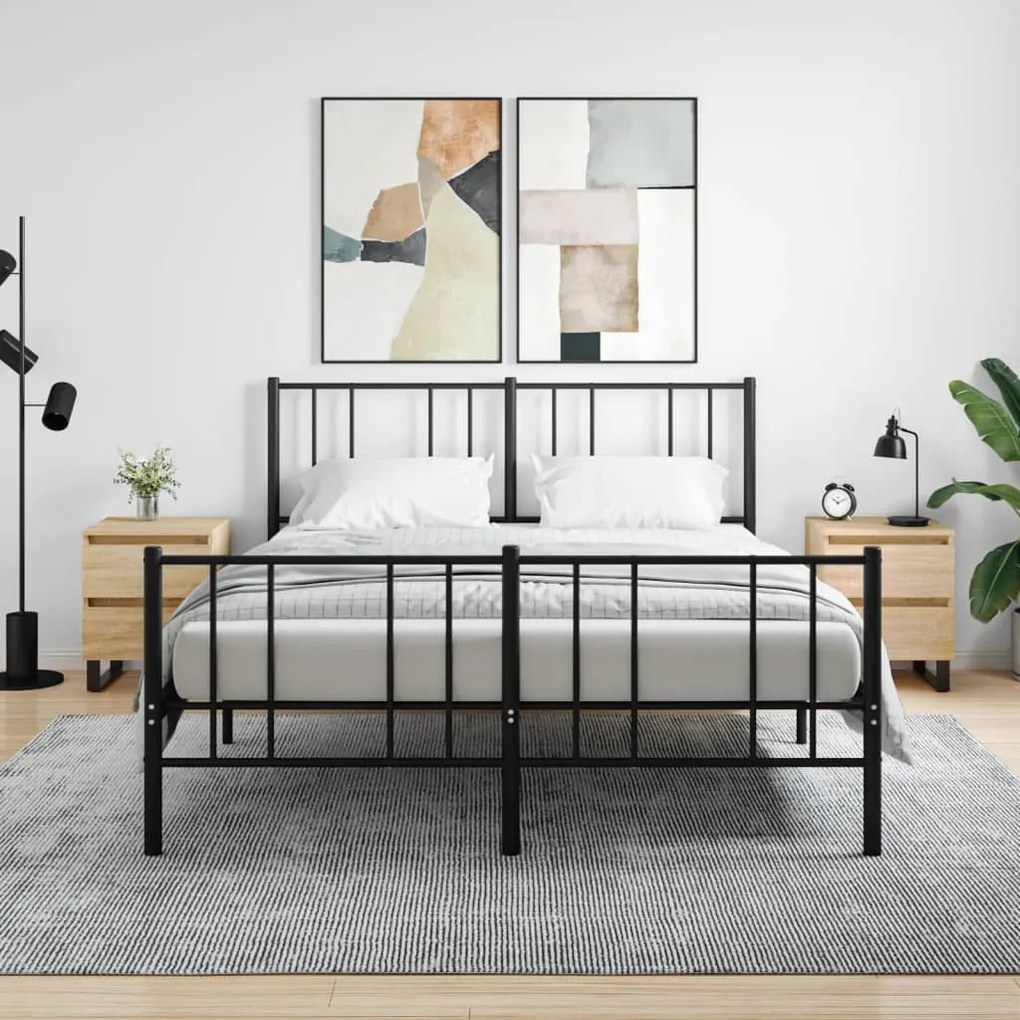 vidaXL Κομοδίνα 2 τεμ. Sonoma Δρυς 40 x 35 x 50 εκ. από Επεξεργ. Ξύλο